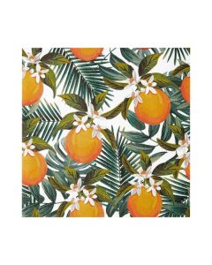 Tropical Palm and Orange Recyclable Paper Napkins-set of 20