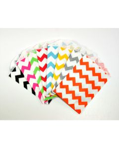 Chevron Little Paper Bags - Available in Multiple Colors