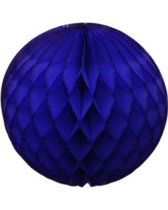 Blue Honeycomb Tissue Ball Decoration - Multiple Sizes Available