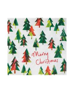 Christmas Tree Recyclable Paper Napkins - 20 Pack
