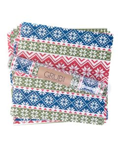 Holiday Sweater Gift Wrap or Grub Paper - Set of 12 sheets
