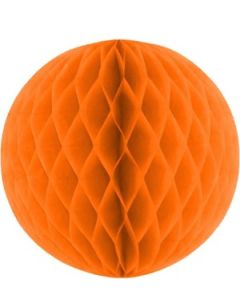 Orange Honeycomb Tissue Ball Decoration - Multiple Sizes Available