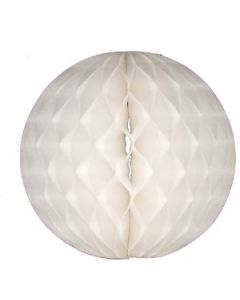 White Honeycomb Tissue Ball Decoration - Multiple Sizes Available