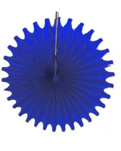 Blue Honeycomb 18" Tissue Fan Decoration