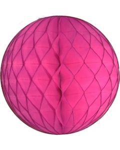 Hot Pink Honeycomb Tissue Ball Decoration - Multiple Sizes Available
