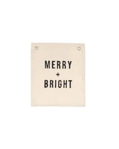 Merry Bright Canvas Banner