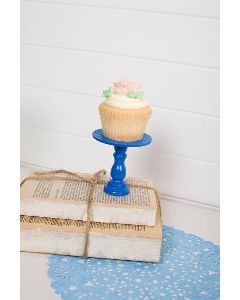 Mini Wooden Cupcake Stand - Bright Blue-only 1 available