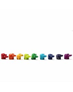 Handmade Soapstone Hippos-Set of 5