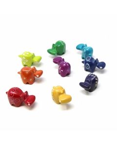 Handmade Soapstone Hippos-Set of 5