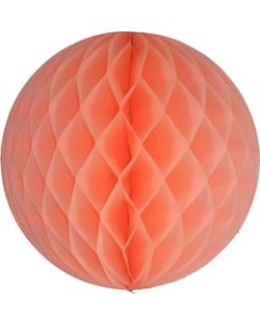 Peach Honeycomb Tissue Ball Decoration - Multiple Sizes Available
