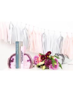 Pink Quartz Tissue Paper Tassel Garland - 6'