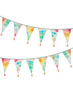 Rainbow Tie Dye Fabric Bunting-10 ft