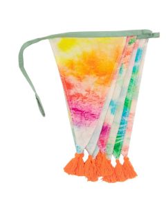 Rainbow Tie Dye Fabric Bunting-10 ft