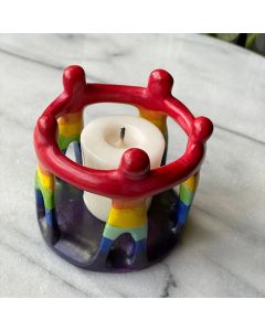 Colored Circle Of Friends Handmade Sculpture