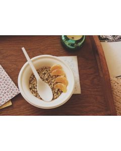 Compostable White CPLA 6.5 Spoon - Pack of 50