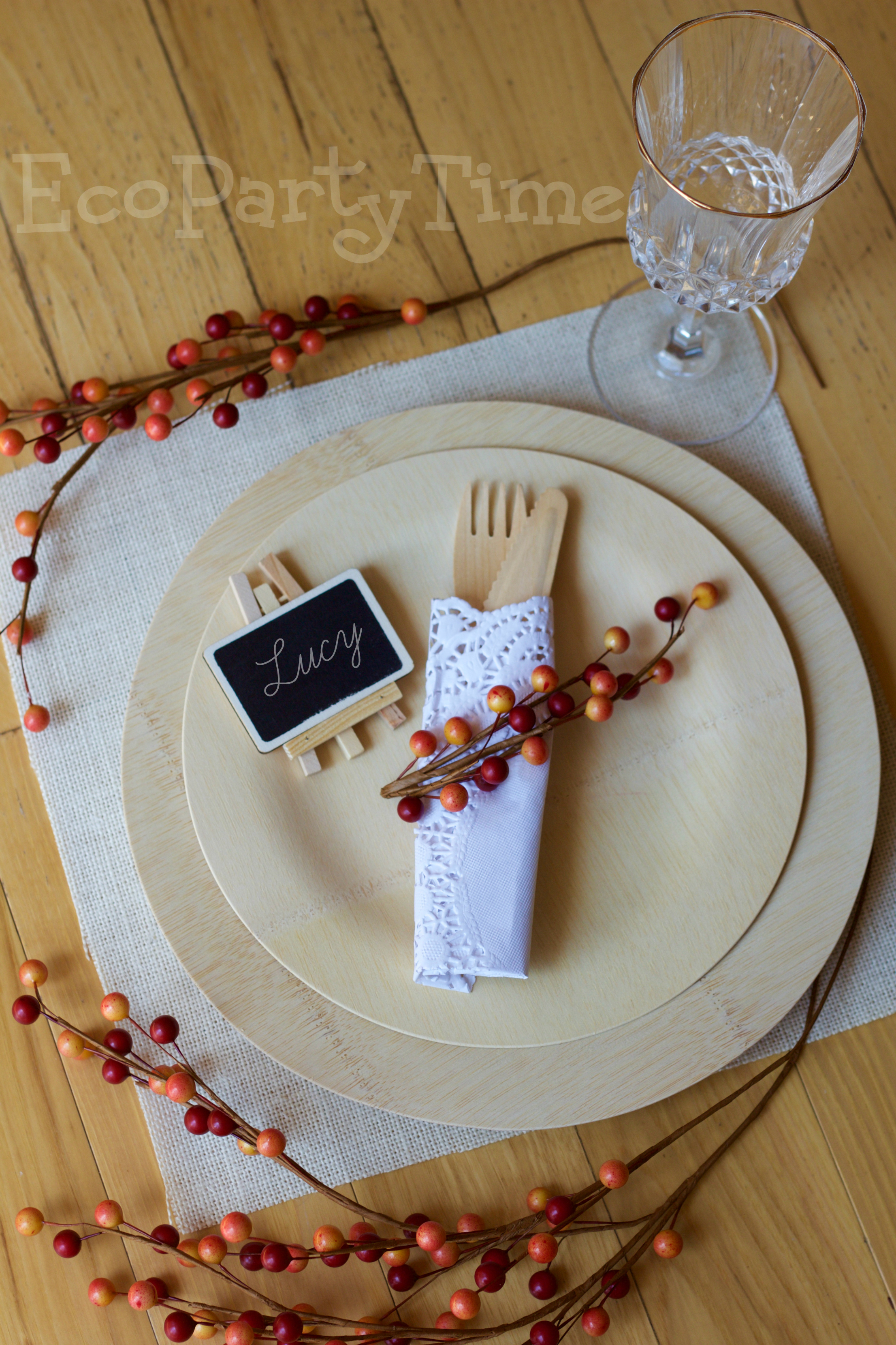 Ecopartytime: Eco-Friendly Fall Place Settings 