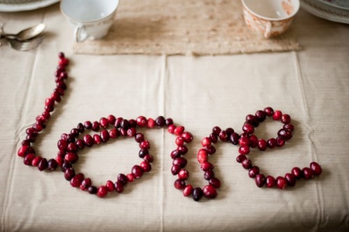 Eco-friendly Winter Wedding Themes from Ecopartytime - Cranberry Decorations and Decor