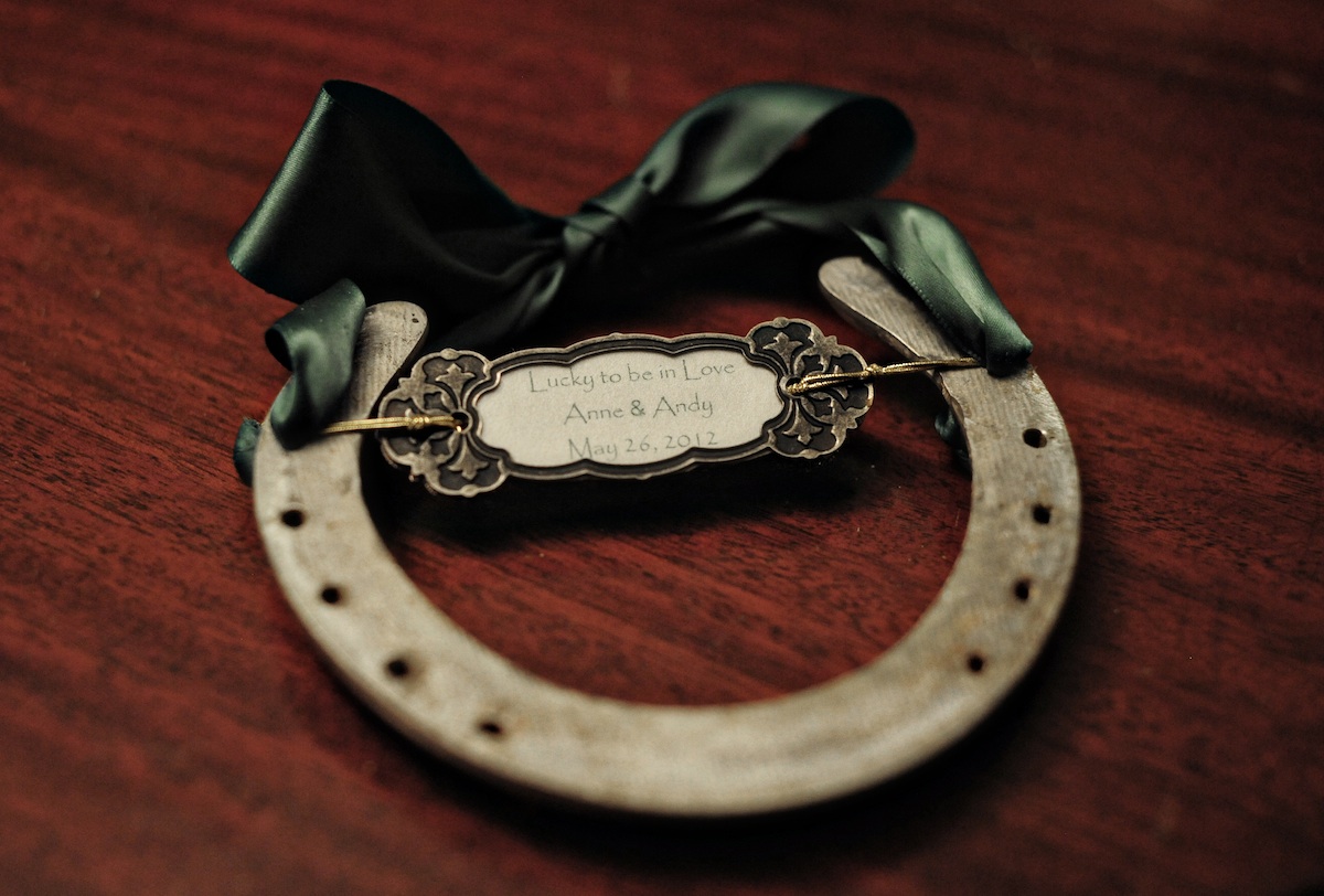 Eco-Chic Celtic Wedding Ideas from Ecopartytime - Recycled Horseshoe Seating Chart